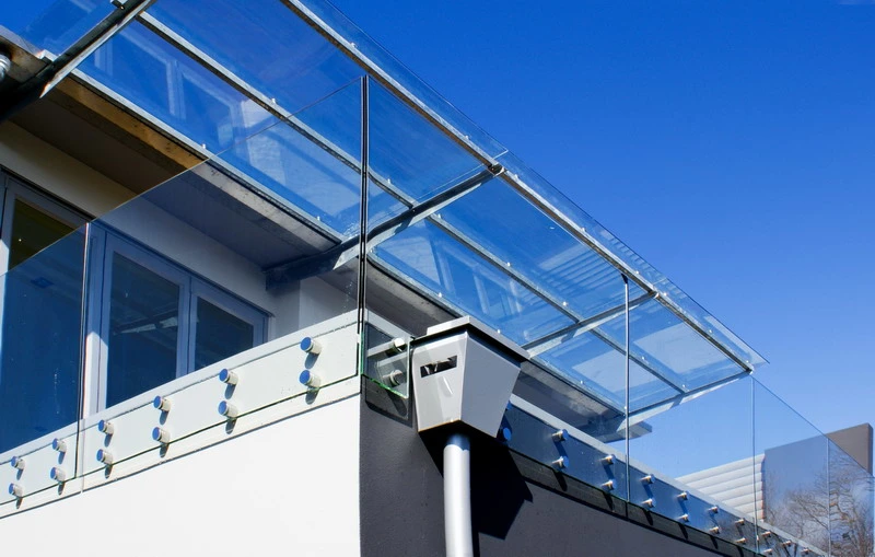 Frameless Tempered Laminated Glass U Channel Railing