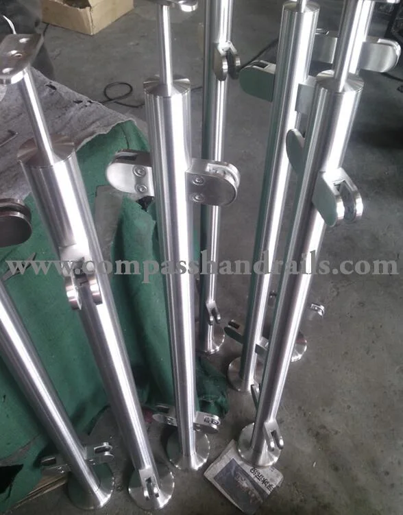 Floor Mount Stainless Steel Rod Railing in Stair Parts