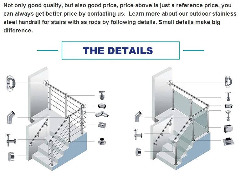 Stainless Steel Staircase Railing Pipe Joint Tube Connector Fittings