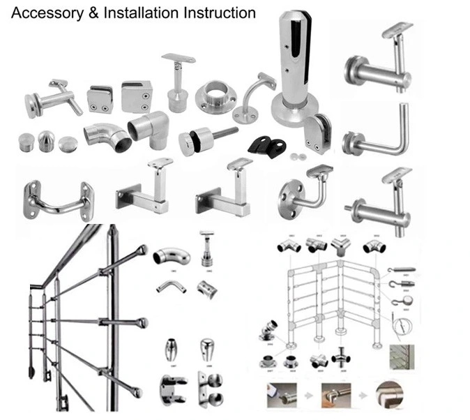 Stainless Steel Tube Connector Railing Fittings Three Way Elbow