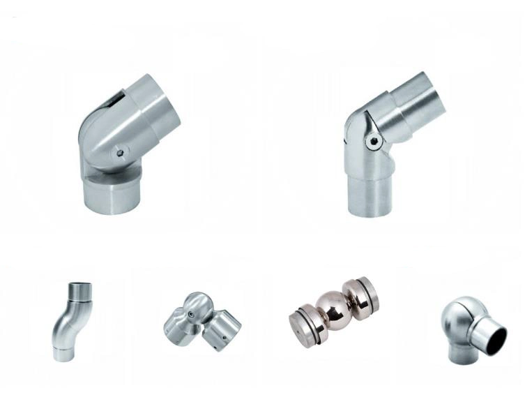 Stainless Steel Tube Railing Fittings Round Joiner