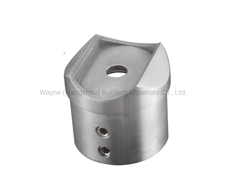 Stainless Steel Handrail Slotted Tube/Tube Channel Fitting Top Support V6001